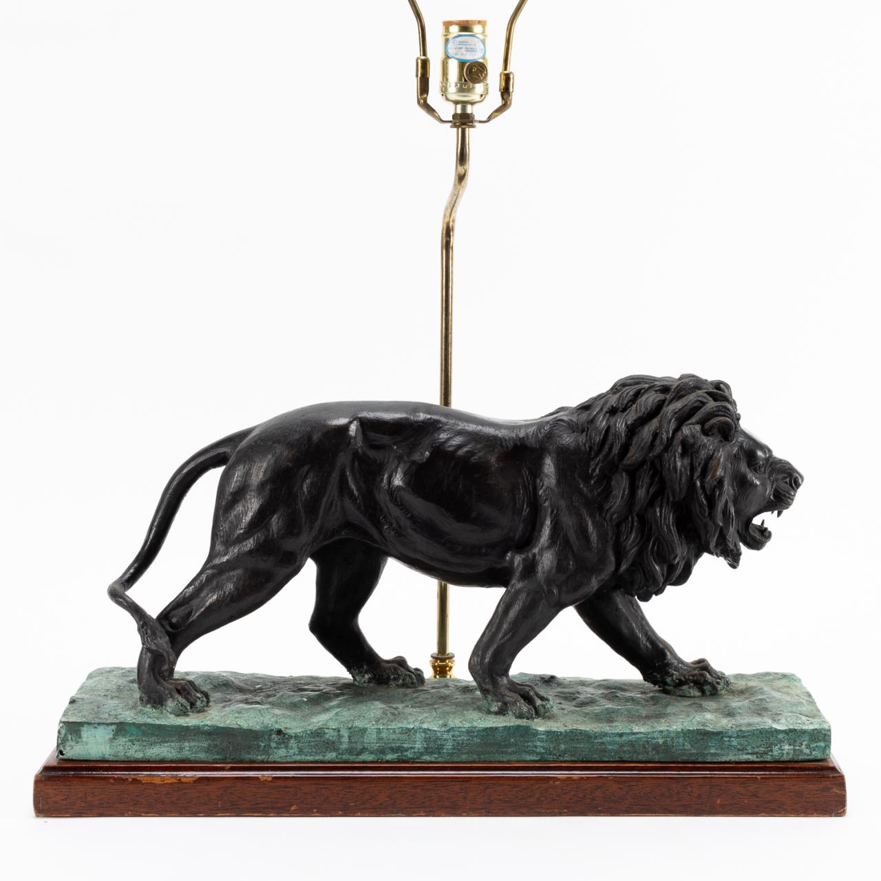 MAITLAND SMITH PATINATED METAL LION
