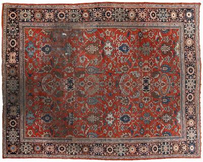 Majal rug, repeating floral and