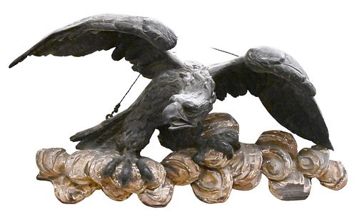 MAJESTIC CARVED EAGLE, HAVING