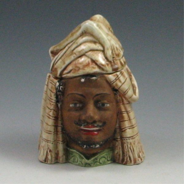 Majolica Arabian Humidor marked