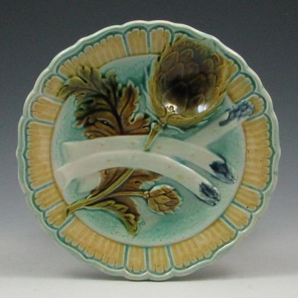 Majolica Asparagus and Artichoke