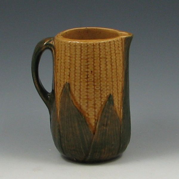 Majolica Corn Pitcher marked 44