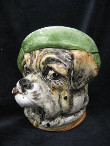 Majolica Figural Pottery Tobacco