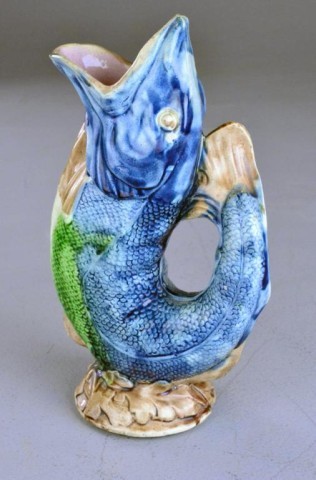 MAJOLICA FISH PITCHERBeautiful