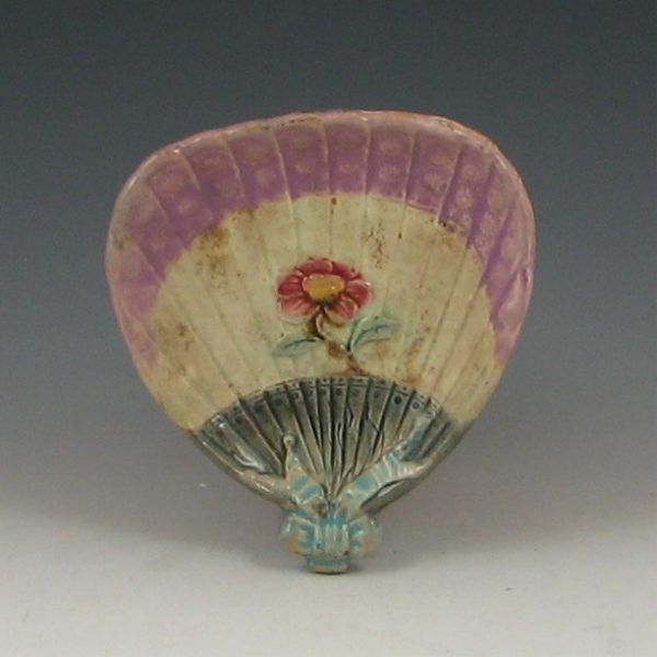 Majolica Flower Tray marked K in