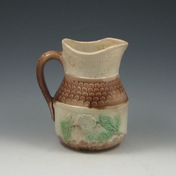 Majolica Flowered Pitcher