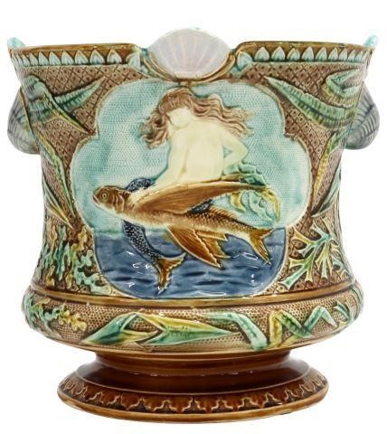 MAJOLICA MERMAID & SHELL CACHE