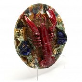 MAJOLICA PALISSY LOBSTER PLATE