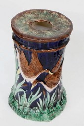 MAJOLICA PELICAN JARDINIERE ST