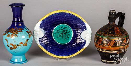 MAJOLICA PLATTERMajolica platter,