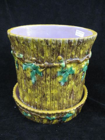 Majolica Pottery Planter &