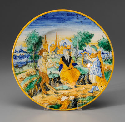 Majolica Shallow Bowl