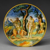 Majolica Shallow Bowl Italian,