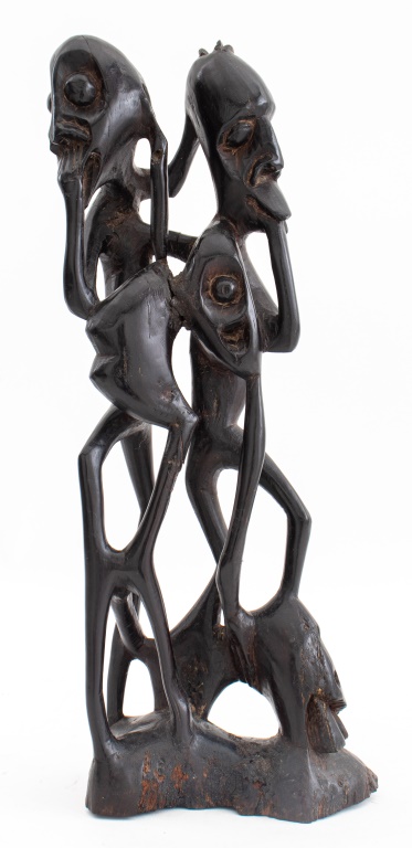 MAKONDE SHETANI EBONY CARVING, 20TH
