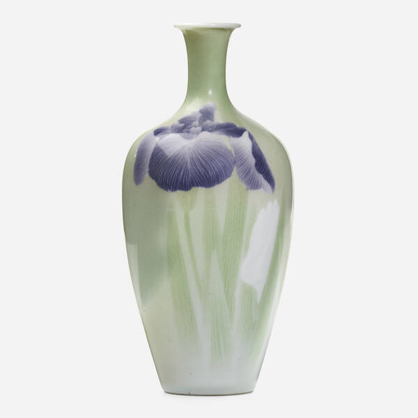 Makuzu K?zan. Vase with iris.