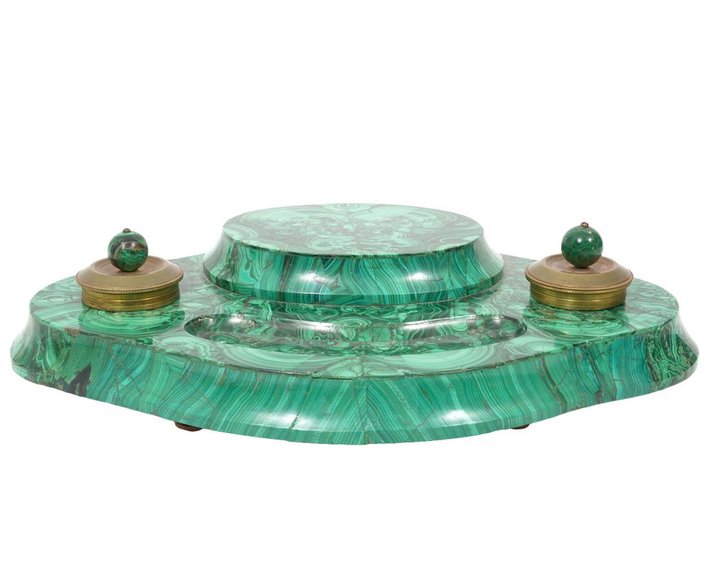MALACHITE AND BRONZE DOUBLE