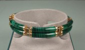 MALACHITE AND FOURTEEN KARAT G