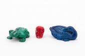 MALACHITE DOG, LAPIS DUCK, COR