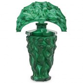 MALACHITE GLASS PERFUME BOTTLE