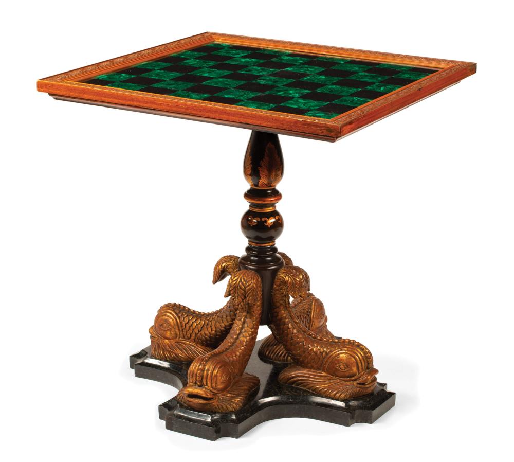 MALACHITE INLAID AND MARBLE GAMES