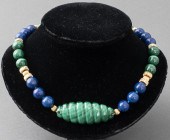 MALACHITE & LAPIS CARVED & BEA