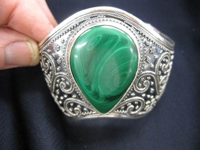 Malachite & Sterling Bracelet