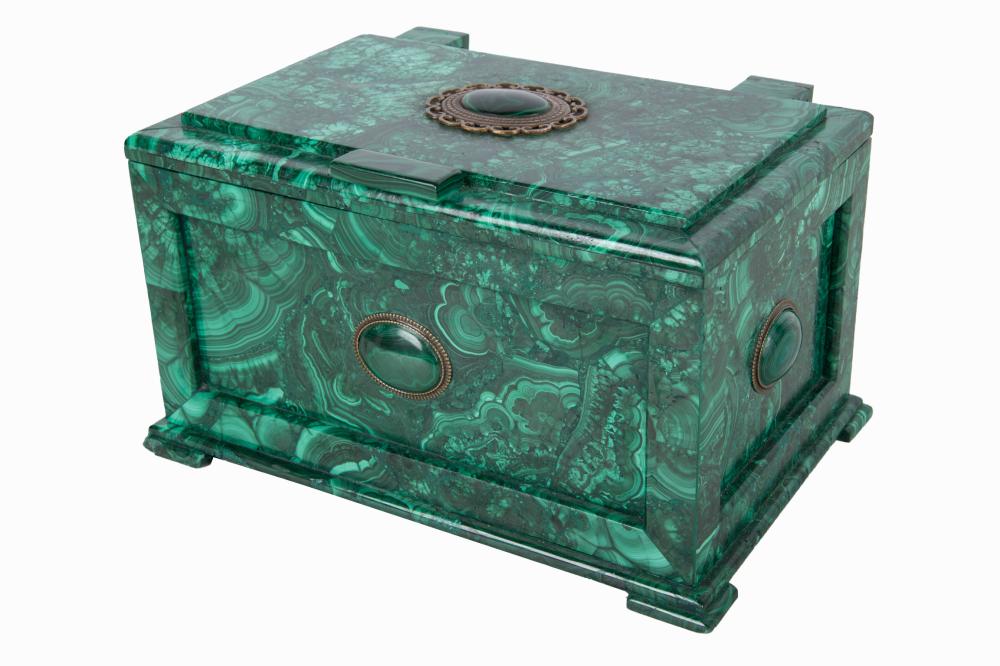 MALACHITE TABLE BOXrectangular, the