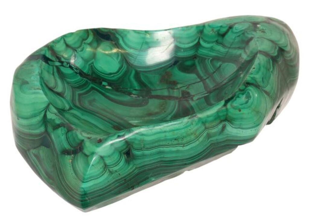 MALACHITE VIDE-POCHE OR
