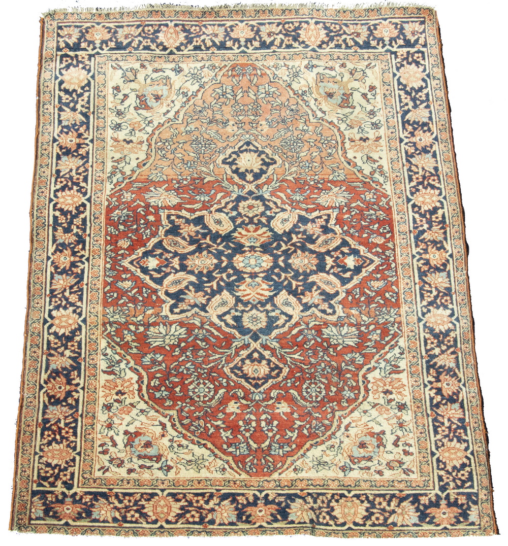 MALAYER RUG Midnight blue lobed