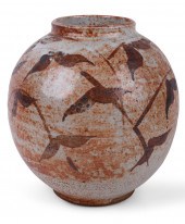 MALCOLM WRIGHT, GLOBULAR JAR W