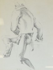MALCOM EDGAR CASE PEN & INK YO