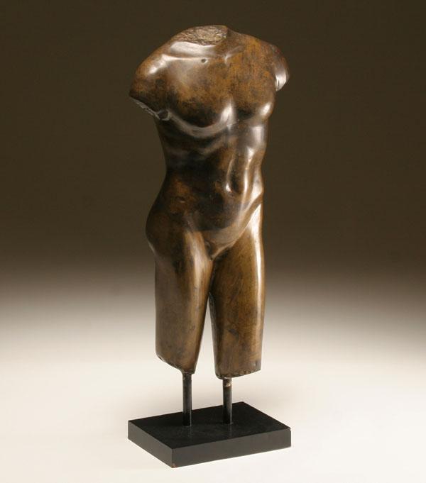 Male nude torso of classical
