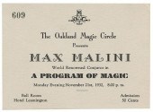MALINI, MAX. OAKLAND MAGIC CIR