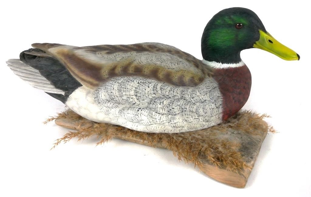 MALLARD DUCK DECOY SCULPTUREFull