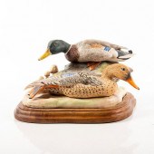 MALLARD DUCK NATURE SCULTPRTUR