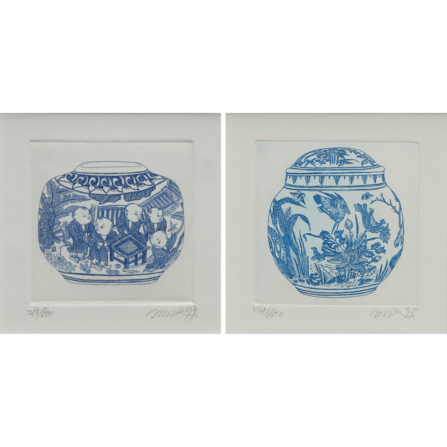 MALOU OI YEE HUNG, PAIR ETCHINGS