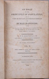 MALTHUS. AN ESSAY ON THE PRINC