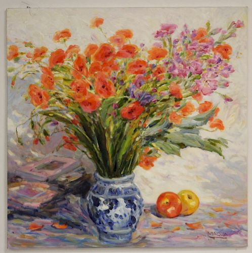 MALVA, SYRIAN, 20TH C., POPPIES