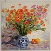 MALVA, SYRIAN, 20TH C., POPPIE