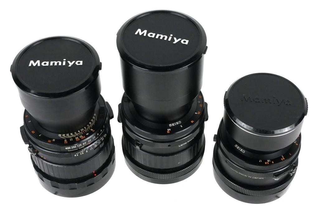 MAMIYA 6X7 LENSES (3)Three Mamiya