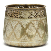 MAMLUK REVIVAL BRASS JARDINIER
