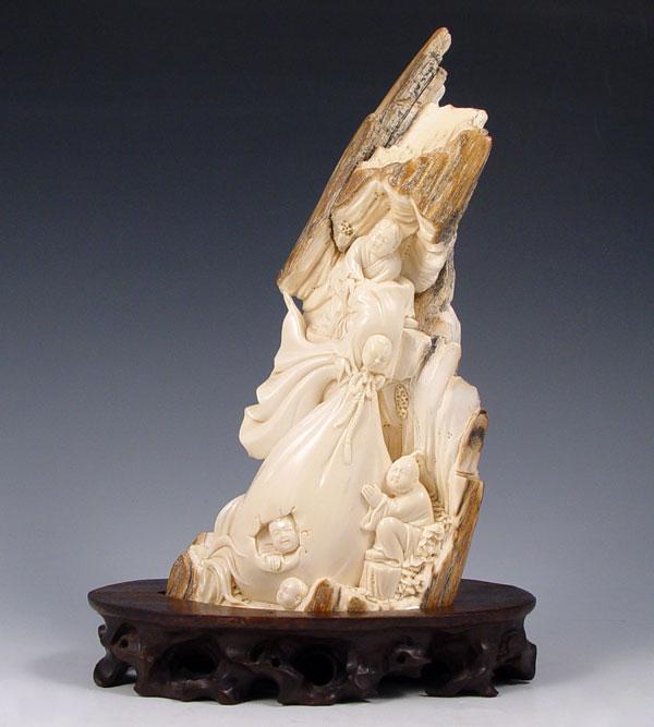 MAMMOTH IVORY CARVED FIGURAL