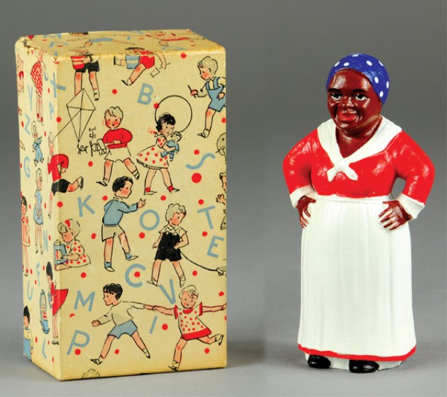 MAMMY STILL BANK IN BOX Cast iron