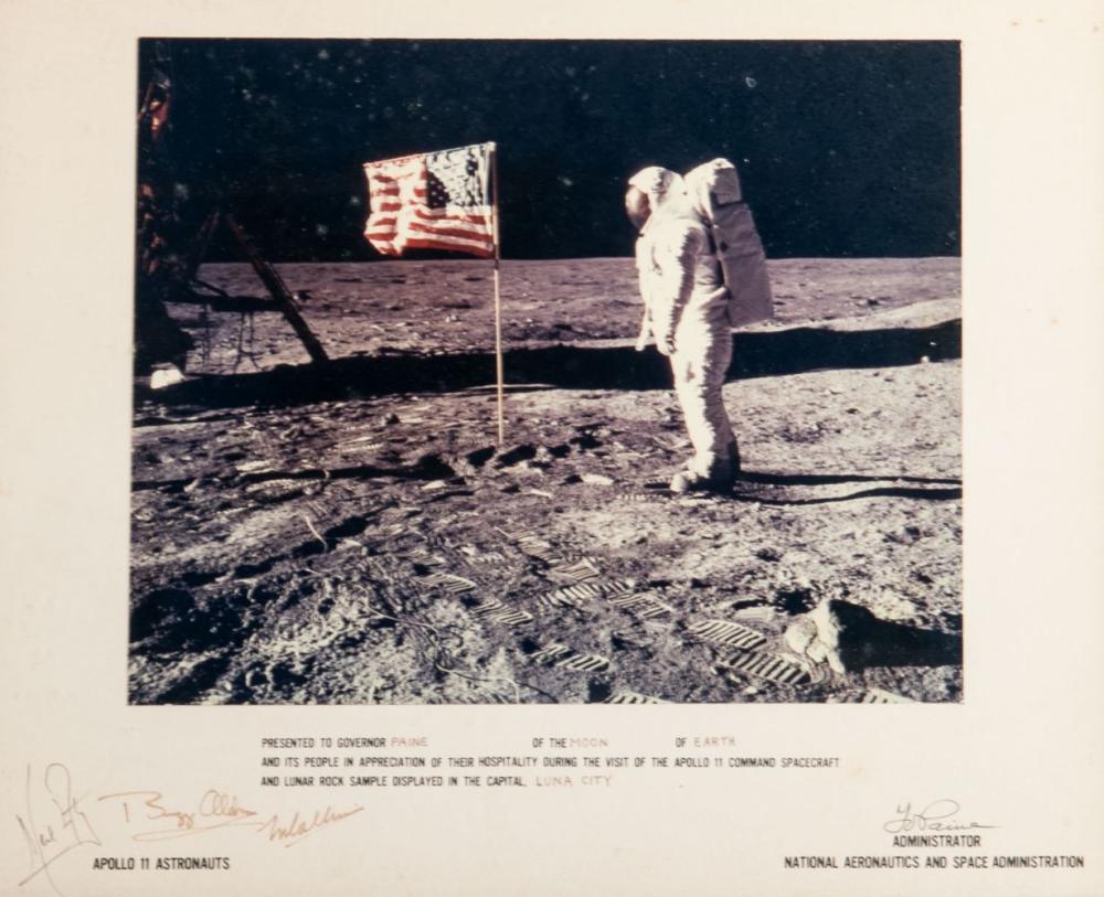 MAN ON MOONsigned by Apollos 11