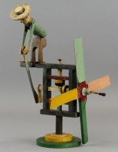 MAN TURNING LEVER WHIRLIGIG c.