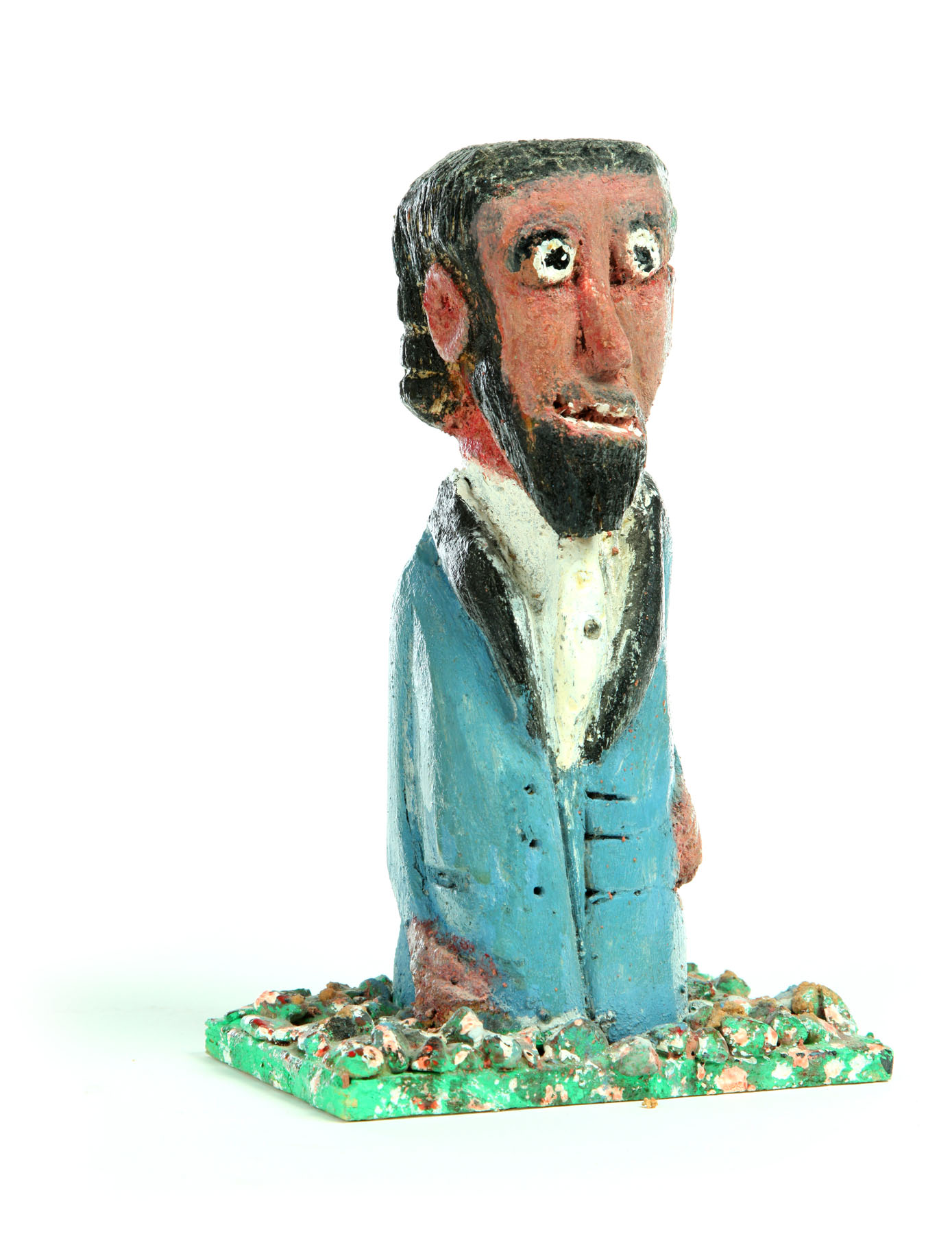 MAN WITH BLUE COAT BY ELIJAH PIERCE