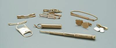 Man&#39;s gold accessories, 13