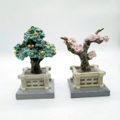 MANDARINE AND CHERRY TREE POTS