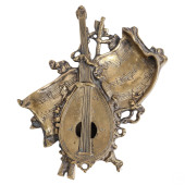 MANDOLIN & SHEET MUSIC BRONZE