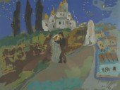 MANE KATZ LITHOGRAPH WEDDING S